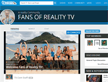 Tablet Screenshot of fansofrealitytv.com